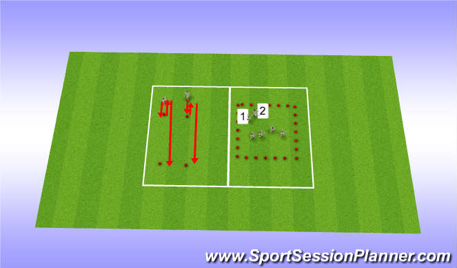 Football/Soccer Session Plan Drill (Colour): Running Mechanics