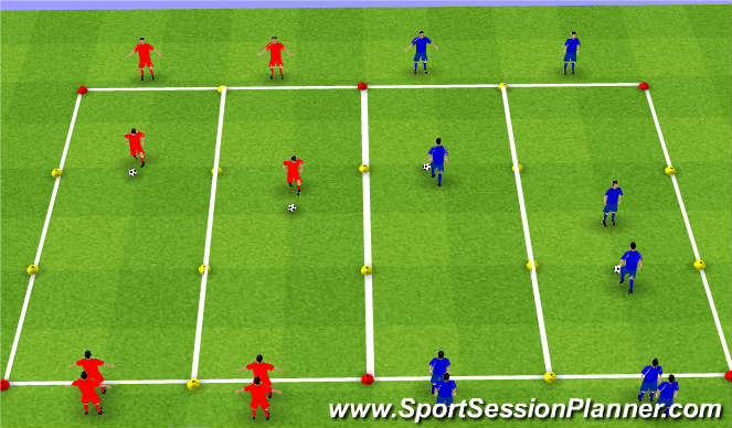 Football/Soccer Session Plan Drill (Colour): SKILLS AQUISITION