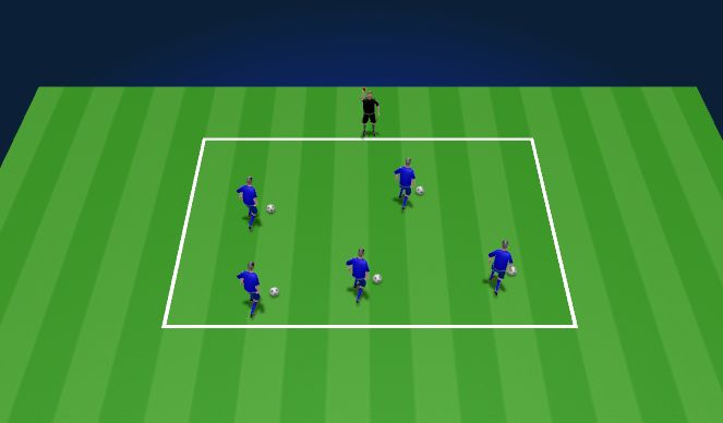 Football/Soccer Session Plan Drill (Colour):  Fun Warm-Up Game