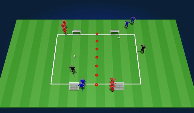 Football/Soccer Session Plan Drill (Colour): Small-Sided Games