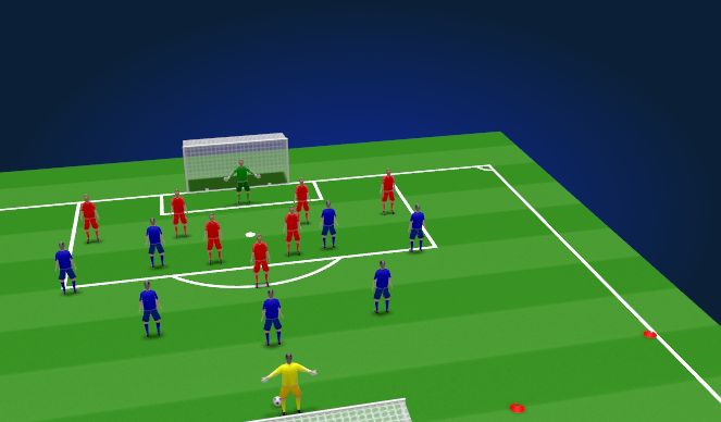 Football/Soccer Session Plan Drill (Colour): Small-Sided Game - Block 1