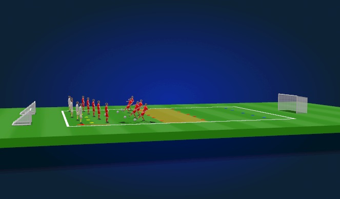 Football/Soccer Session Plan Drill (Colour): Technical: Short Passing
