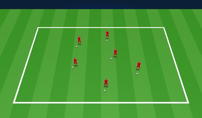 Football/Soccer Session Plan Drill (Colour): Technical (Unopposed) - Ball Manipulation