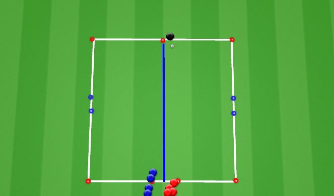 Football/Soccer Session Plan Drill (Colour): Oef 5. 1v richtingverandering