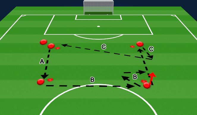 Football/Soccer Session Plan Drill (Colour): Boxes