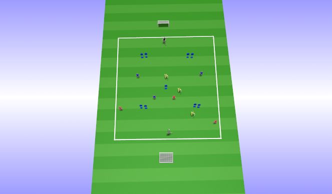 Football/Soccer Session Plan Drill (Colour): Rektangelmatch