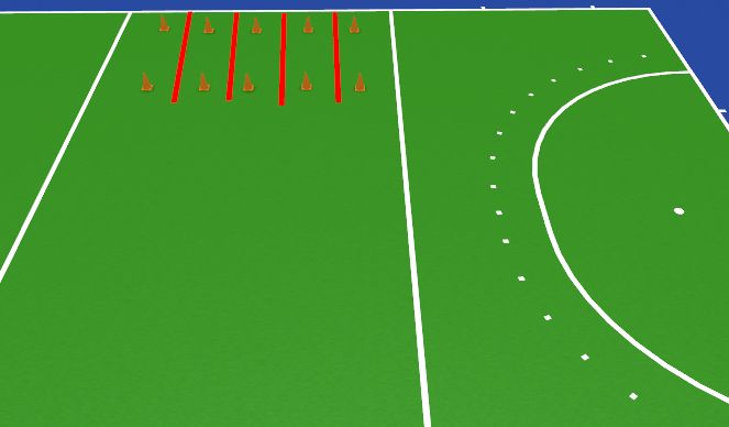 Hockey Session Plan Drill (Colour): Oefening 3