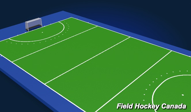 Hockey Session Plan Drill (Colour): Warm Up