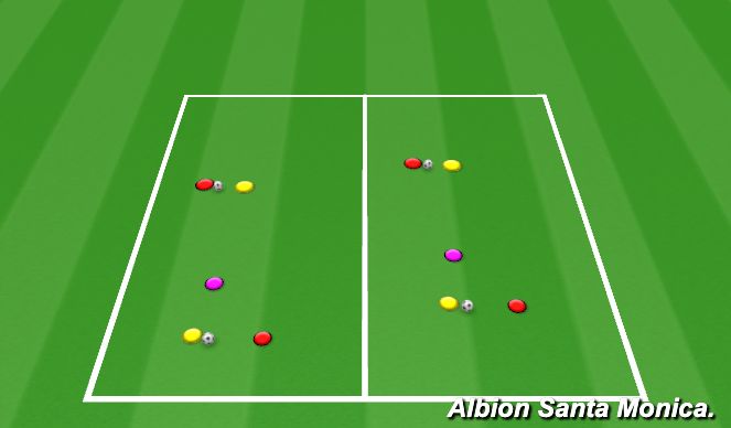 Football/Soccer Session Plan Drill (Colour): Animation 1