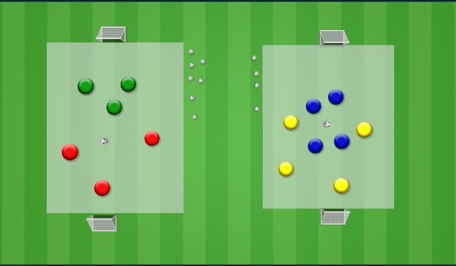 Football/Soccer Session Plan Drill (Colour): Arrival Game