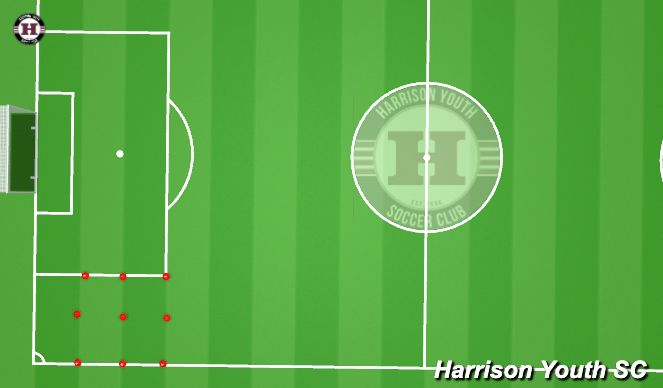 Football/Soccer Session Plan Drill (Colour): Warm Up