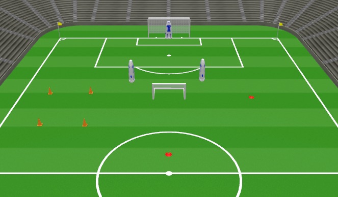 Football/Soccer Session Plan Drill (Colour): Set up