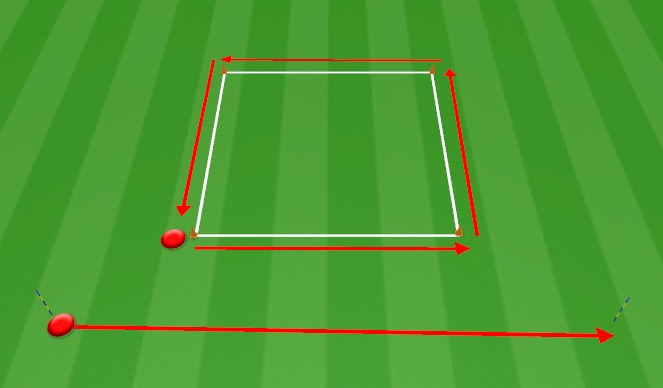 Football/Soccer Session Plan Drill (Colour): Warm up