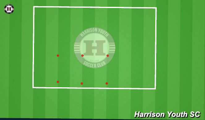 Football/Soccer Session Plan Drill (Colour): Warming Up