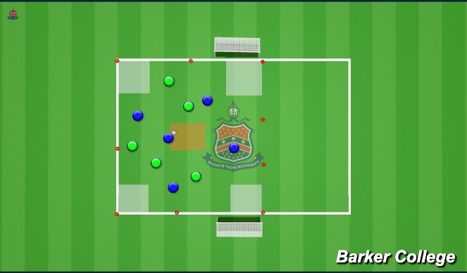 Football/Soccer Session Plan Drill (Colour): Fun Game: Four Corners