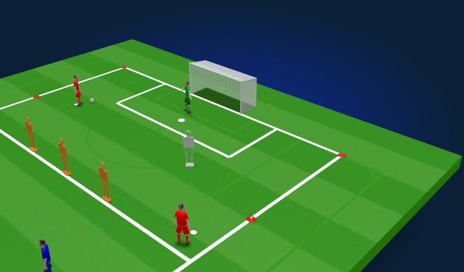 Football/Soccer Session Plan Drill (Colour): Set Up/ Session Plan