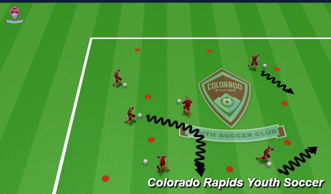 Football/Soccer Session Plan Drill (Colour): Arrival Activity