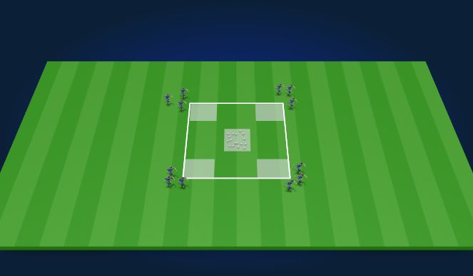 Football/Soccer Session Plan Drill (Colour): Rob The Nest Game