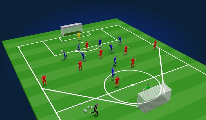 Football/Soccer Session Plan Drill (Colour): SSG