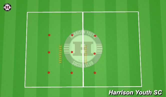 Football/Soccer Session Plan Drill (Colour): Warming Up