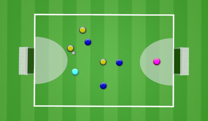 Football/Soccer Session Plan Drill (Colour): SSG