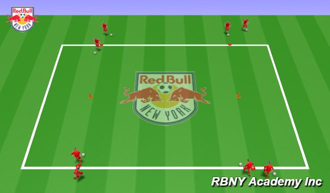 Football/Soccer Session Plan Drill (Colour): Intro