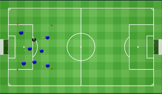Football/Soccer Session Plan Drill (Colour): Station 1 Ball Mastery 