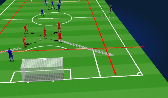 Football/Soccer Session Plan Drill (Colour): Small sided control game