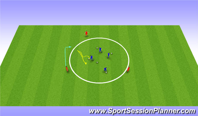 Football/Soccer Session Plan Drill (Colour): Screen 2