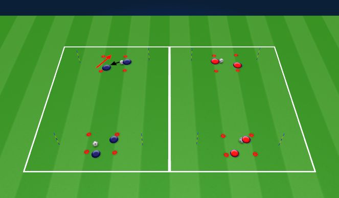 Football/Soccer Session Plan Drill (Colour): Warm-up/Strength/Technical