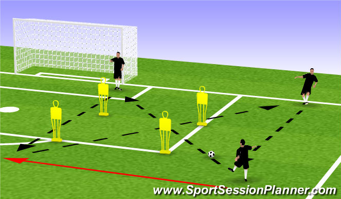 Football/Soccer Session Plan Drill (Colour): Screen 1