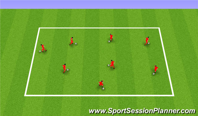 Football/Soccer Session Plan Drill (Colour): RWTB - Exploring different turning surfaces