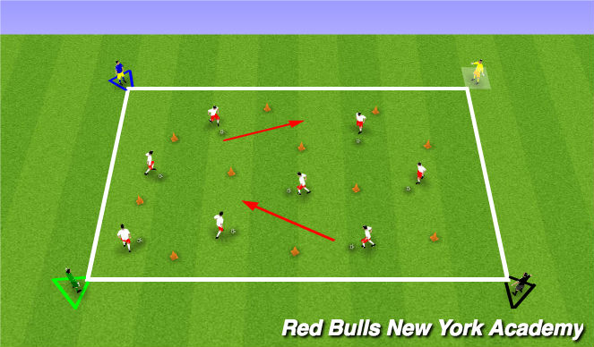 Football/Soccer Session Plan Drill (Colour): Zoo Road Trip