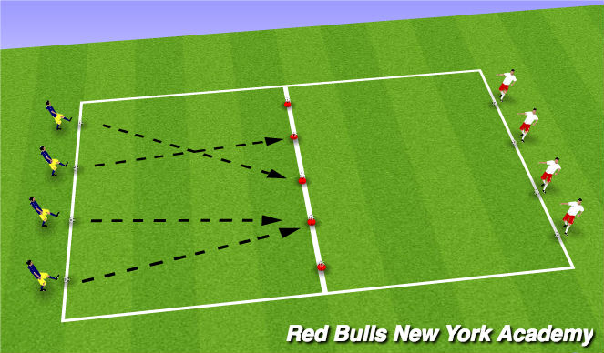 Football/Soccer Session Plan Drill (Colour): Main Theme II