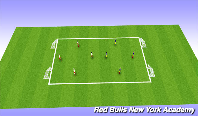 Football/Soccer Session Plan Drill (Colour): Conditioned Game