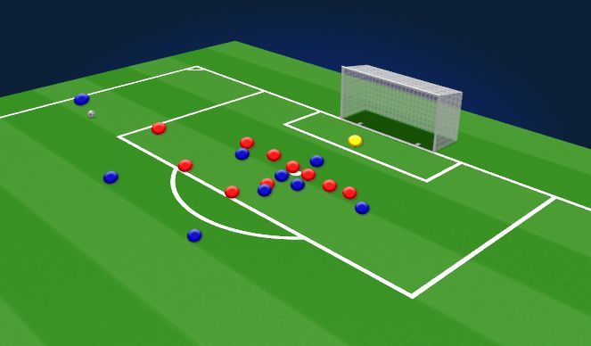 Football/Soccer Session Plan Drill (Colour): Animation 1