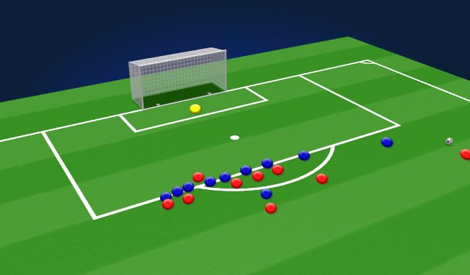 Football/Soccer Session Plan Drill (Colour): Animation 2