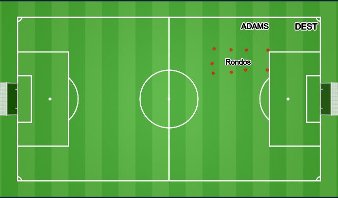 Football/Soccer Session Plan Drill (Colour): Arrival