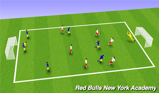 Football/Soccer Session Plan Drill (Colour): Game