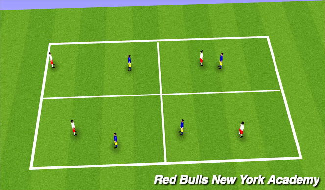 Football/Soccer Session Plan Drill (Colour): Warm up