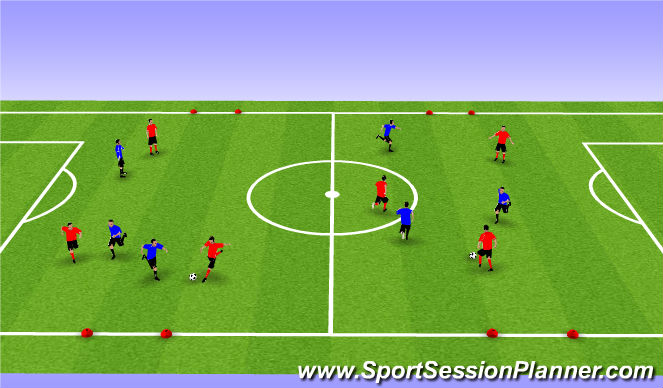 Football/Soccer Session Plan Drill (Colour): Free Play