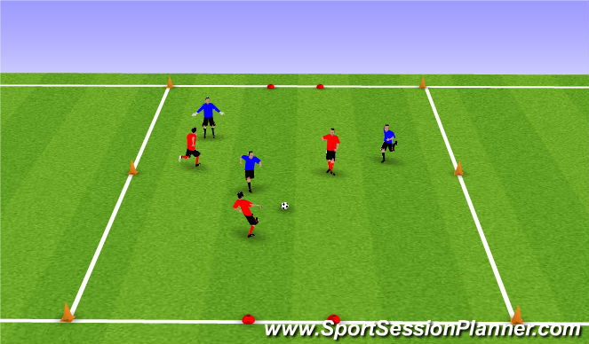 Football/Soccer Session Plan Drill (Colour): Expanded Small Sided Activity