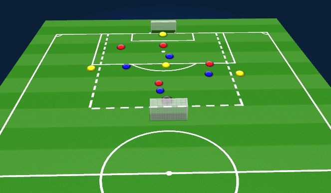 Football/Soccer Session Plan Drill (Colour): SSG