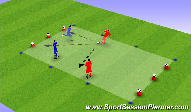 Football/Soccer Session Plan Drill (Colour): 设条件比赛