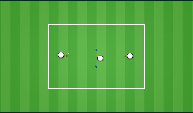Football/Soccer Session Plan Drill (Colour): Pass and move 1