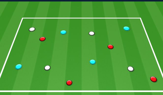 Football/Soccer Session Plan Drill (Colour): 4 v 4 + 4 Possession