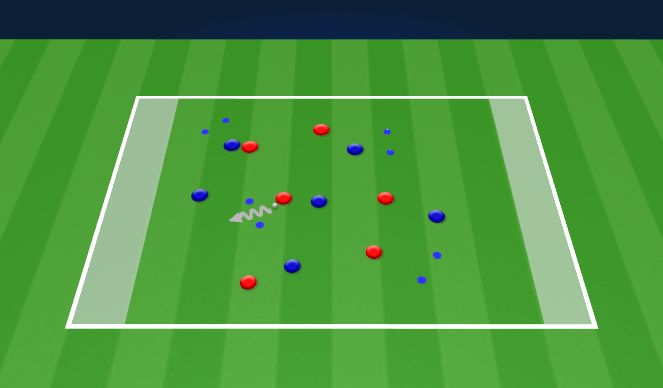 Football/Soccer Session Plan Drill (Colour): SSG