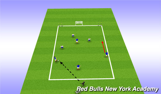 Football/Soccer Session Plan Drill (Colour): Positional Exercise
