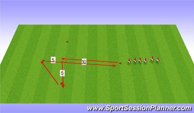 Football/Soccer Session Plan Drill (Colour): Agility Speed
