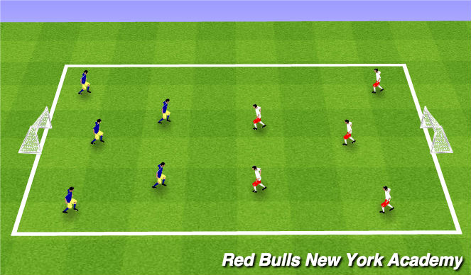 Football/Soccer Session Plan Drill (Colour): Scrimmagge